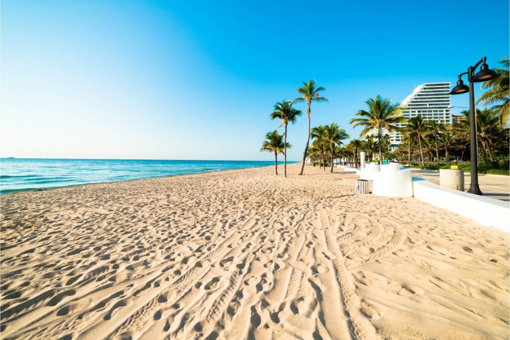 Fort Lauderdale beach in Florida