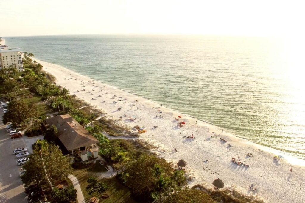 Naples beach in Florida