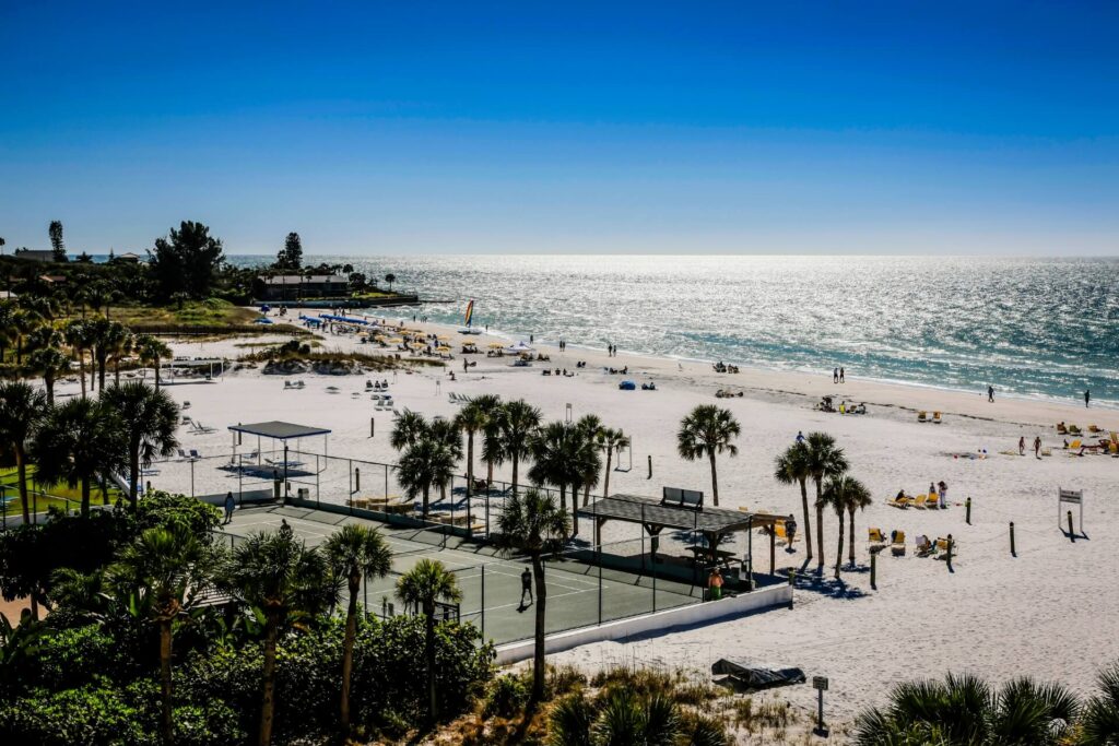 Siesta beach in Florida