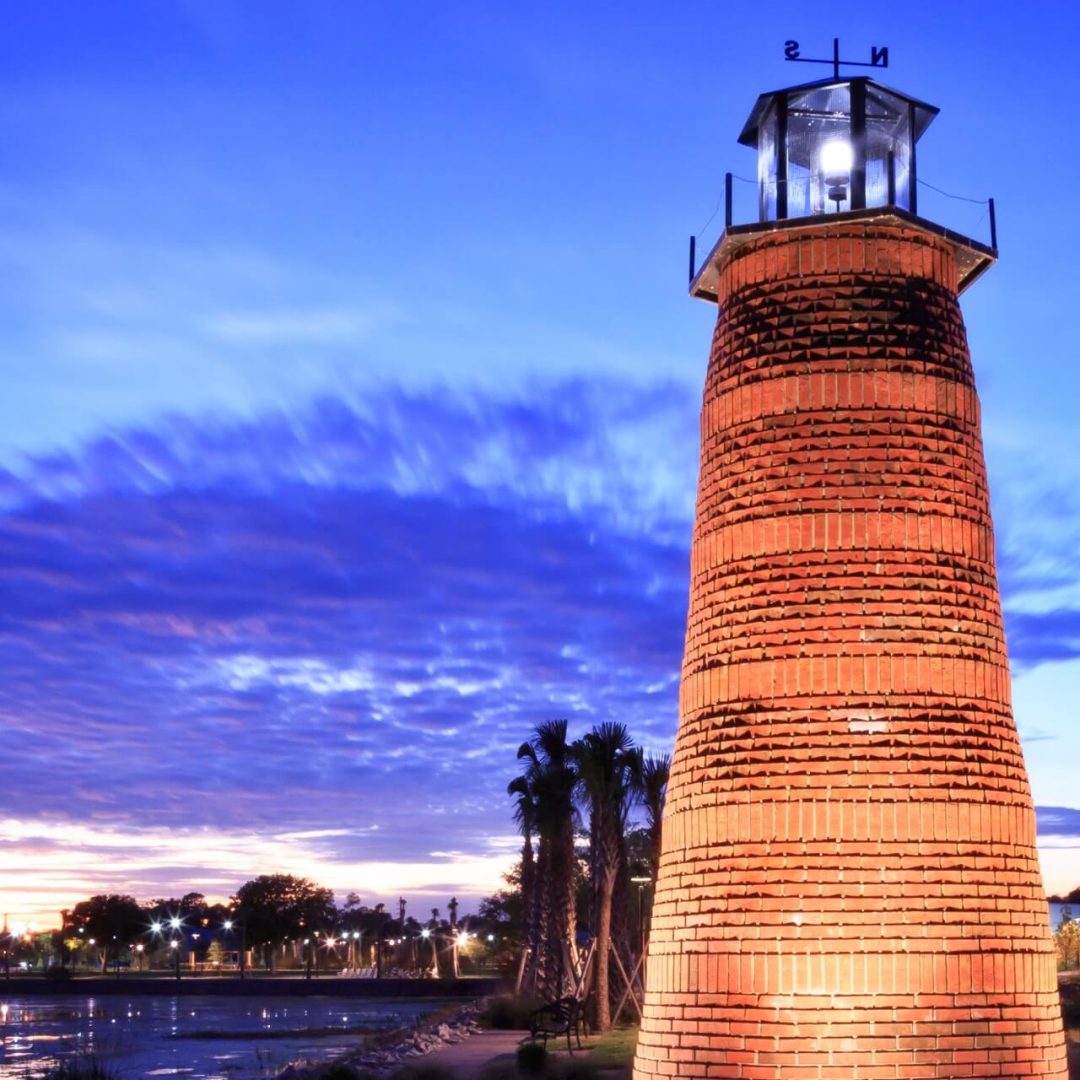 kissimmee (florida) lighthouse at night
